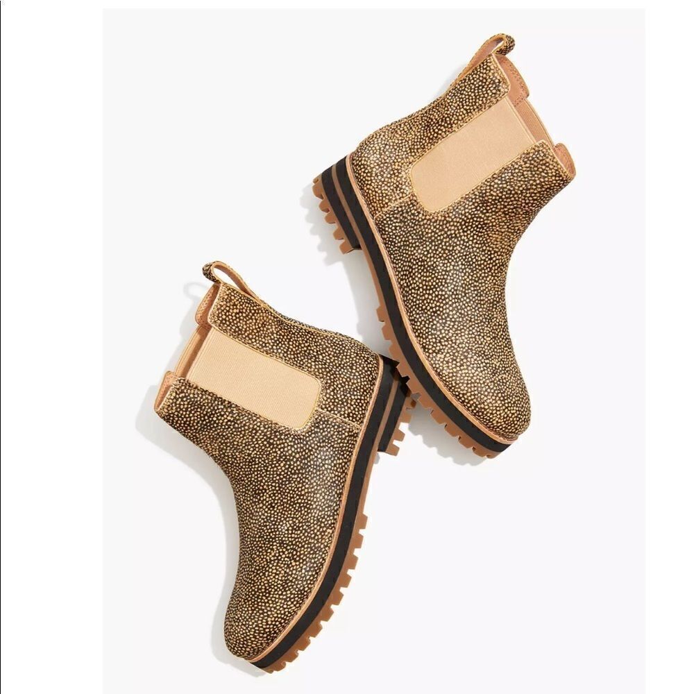 Madewell Ivy Chelsea Boot Spotty Calf Hair